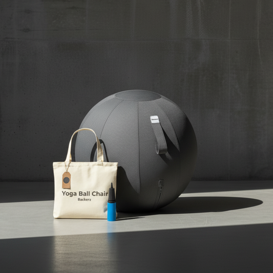 Backerz Balance Ball Chair - Pelota de ejercicio ergonómica - Our Cloud Design