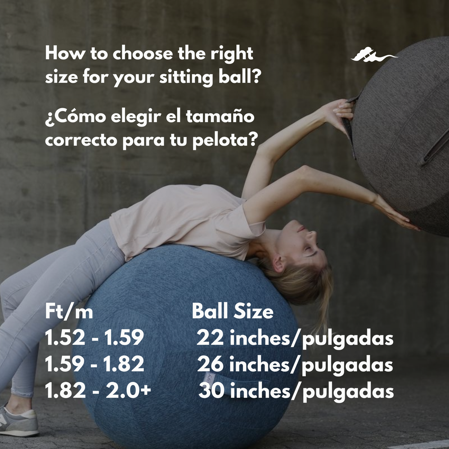 Backerz Balance Ball Chair - Pelota de ejercicio ergonómica - Our Cloud Design