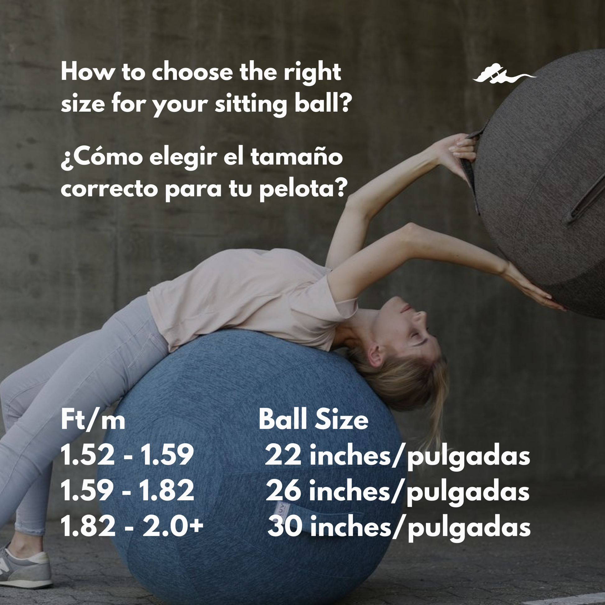 Backerz Balance Ball Chair - Pelota de ejercicio ergonómica - Our Cloud Design