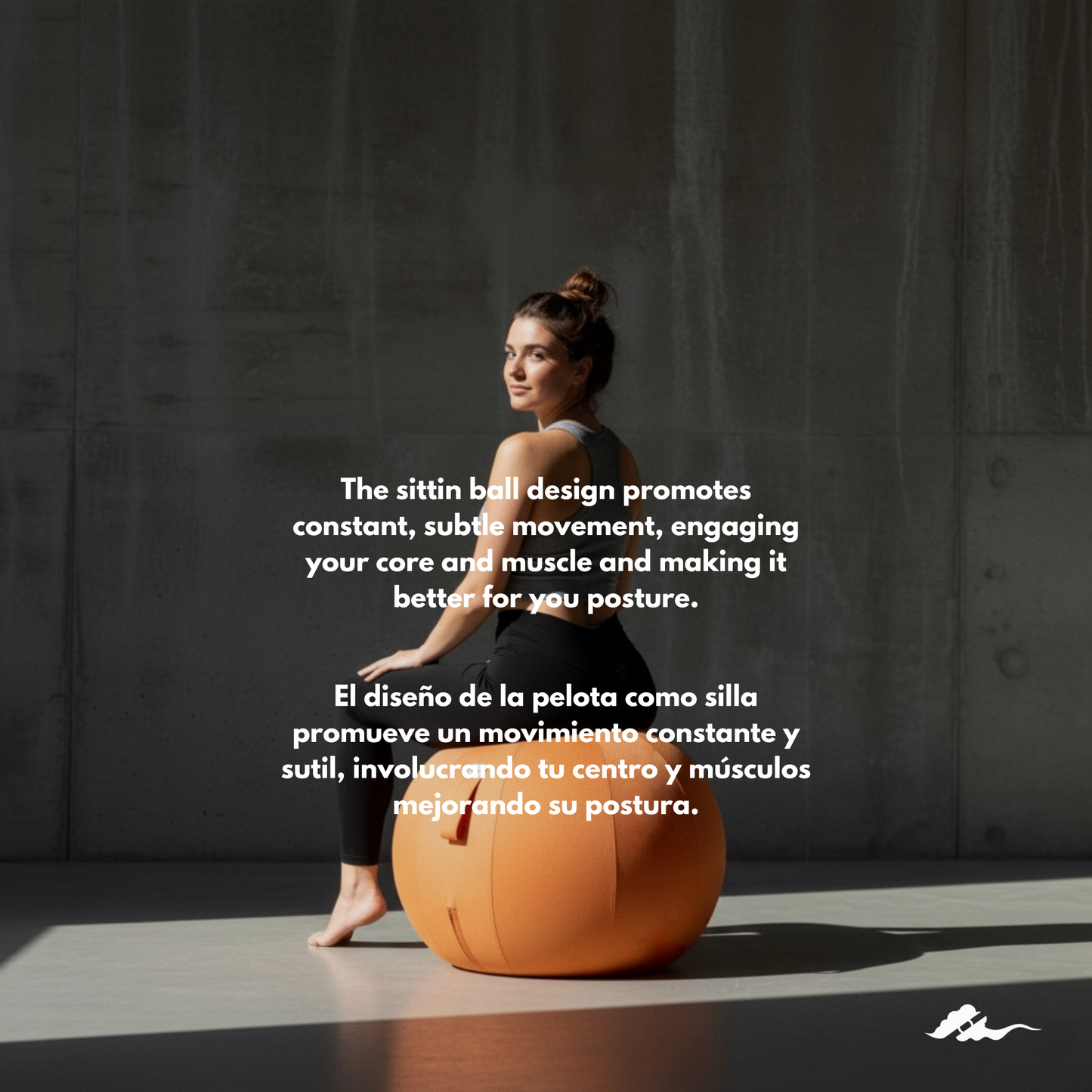 Backerz Balance Ball Chair - Pelota de ejercicio ergonómica - Our Cloud Design